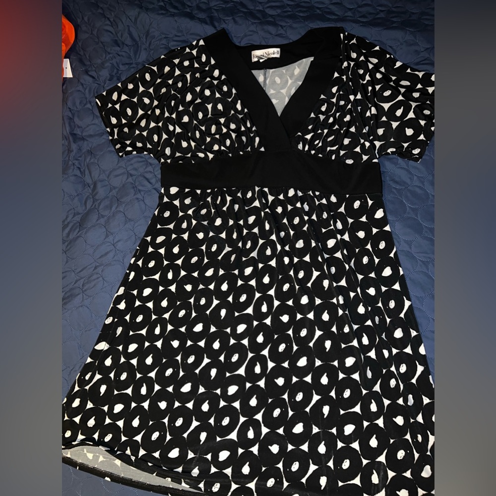Black and white dress